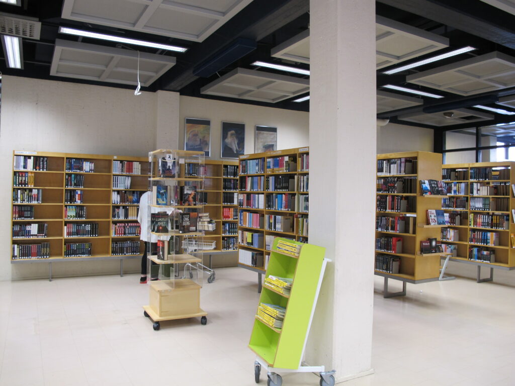 Pääkirjastossa korjaustöitä